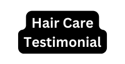 Hair Care Testimonial